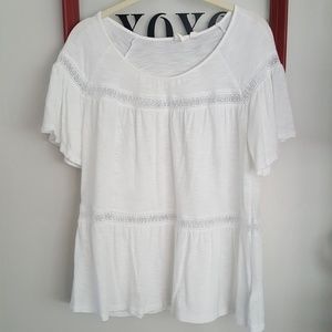 GAP SHORT SLEEVE BOHO BLOUSE